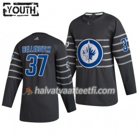 Lasten NHL Winnipeg Jets Pelipaita Connor Hellebuyck 37 Harmaa 2020 NHL All-Star Adidas Authentic 